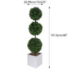 Artificial Boxwood Ball Large Potted Plant Three Balls With Cement Flowerpot For Home Decoration Garden Courtyard Porch Outdoor