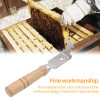 1 Pcs Stainless Steel Bee Hive Cleaner Honey Shovel Uncapping Scraper Frame Cleaning Tool with Wood Handle Beekeeping Supplies