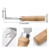 1 Pcs Stainless Steel Bee Hive Cleaner Honey Shovel Uncapping Scraper Frame Cleaning Tool with Wood Handle Beekeeping Supplies