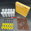 1SET Apiculture Kit Nicot Queen Bee Rearing Plastic Graft Larva Pen Hair Roller Cage Cell Protection Beekeeping Tool Supplies