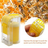 1Pc Bee Queen Marker Bottle Bee Mark Cage Plastic One Handed Marking Catcher With Plunger Plush Garden Beekeeping Supplies