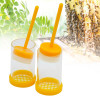 Beekeeping Plunger Queen Bee Labeled Bottle Catcher Tool Mark Beekeeper Supplies with Soft Plunger Bee Marker Tools