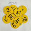 10/20/50pcs Round Numbers Beehive Tags Bee Box Sign Labels Beehive Mark Board Tag Beekeeping Supply Garden Animal Markers