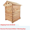 66*43*26cm Automatic Wooden Bee Hive House with 7 Nest Wooden Bees Box Beekeeping Equipment Beekeeper Tool for Bee Hive Supply