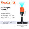 30/50M Ball Valve Timer Automatic Misting Waterng Kit 1/4'' Hose Adjustable Spray Nozzle Greenhouse Cooling Irrigation Equipment