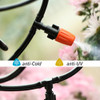 30/50M Ball Valve Timer Automatic Misting Waterng Kit 1/4'' Hose Adjustable Spray Nozzle Greenhouse Cooling Irrigation Equipment
