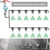 Smart Garden Misting Nozzle Watering System 1/4”Hose Adjustable Dropper Kit Automatic Irrigation Equipment Gardening Accesorries