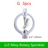 1/2" Garden Lawn Sprinkler Cooling Butterfly-shaped Rotating Sprinkler Vegetable Automatic Sprinkler Farm Irrigation Equipment