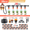 50-5M Garden Automatic Atomizing Irrigation Equipment 1/4" Hose Spraying Watering Kit Adjustable Nozzle Misting Cooling Systems