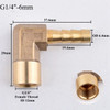 2pcs Brass Barb Pagoda Connector G1/8 1/4 3/8 To 6~14mm Copper Pipe Joint Automatic Irrigation Equipment Garden Hose Adapter