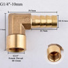 2pcs Brass Barb Pagoda Connector G1/8 1/4 3/8 To 6~14mm Copper Pipe Joint Automatic Irrigation Equipment Garden Hose Adapter