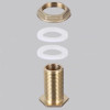 Brass Water Tank Joint G1/2 Copper Double Outer Extension Partition Plastic Bucket Pipe Aquarium Automatic Irrigation Equipment