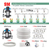 Garden 0.8mm Nozzle Misting Watering System 45-100W Self-Priming Pump Automatic Irrigation Equipment 1/4" PE Hose Sprayer Kit