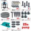 Garden 60W Pressurize Pump Adjustable Nozzle Mist Irrigation Kit Timer Socket Greenhouse Automatic Sprayer Irrigation Equipment