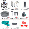 Garden 60W Pressurize Pump Adjustable Nozzle Mist Irrigation Kit Timer Socket Greenhouse Automatic Sprayer Irrigation Equipment