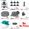 Garden 60W Pressurize Pump Adjustable Nozzle Mist Irrigation Kit Timer Socket Greenhouse Automatic Sprayer Irrigation Equipment