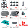 Garden 60W Pressurize Pump Adjustable Nozzle Mist Irrigation Kit Timer Socket Greenhouse Automatic Sprayer Irrigation Equipment