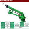 Agricultural Irrigation Equipment Turbine Worm 360 degree Automatic Rotating Rocker Spray Gun Dust Suppression Spray Nozzle