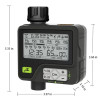 Eshico Garden Tools Irrigation System Adjustable Convenient Install Waterproof Design Large LCD Display Digital Watering Timer