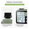 Eshico New Style Water Timer Knob Easier to Operate LED Backlight Dark Night Guardian Rain Sensing More Intelligent Garden Tools