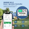 INKBIRD 8-Zone Control Wi-Fi Smart Sprinkler Controller Indoor/Outdoor Irrigation Timer Free App Monitor Supports Rain Skip