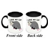 I Love My Cat Coffee Mug, Opossum Mugs, Coffeeware, Drinkware, Teaware, Tableware Friends Gifts, Tea Cup, Whiskey, Beer Mugs