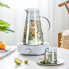 GIANXI Glass Cold Water Jug Transparent Heat Resistant Kettle With Handle Household Large Capacity Bottle Coffeeware Teaware