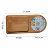 Coffeeware Teaware Wooden Tray Coffee Tea Tray for Hospitality Breakfast Serving Food Trays Dishes rangement cuisine bandeja