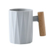 Wooden Handle Mugs Creative Brushing Gargling Cup Nordic Plastic Coffee Cups Drinkware Coffeeware Teaware Kitchen Accessories