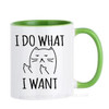 I Do What I Want Cat Cups Caffeine Coffee Mugs Tea Mugen Friend Gift Home Decal Milk Tableware Coffeeware Teaware Beer Drinkware