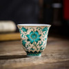 teacup tea cup Pure hand-painted enamel color ceramic tea cup Tea cup Kung Fu tea set coffeeware teaware infuser drinkware