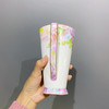 Ceramics Drinkware Cute Water Cups with Handle Large Size Girl Beer Beautiful Flower Mugs Gift Coffeeware Teaware