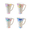 Ceramics Drinkware Cute Water Cups with Handle Large Size Girl Beer Beautiful Flower Mugs Gift Coffeeware Teaware
