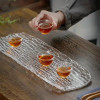 Glass Tree Grain Crystal Tea Tray Display Table DecorativeTea Tureen Ceremony Accessories Provide Kung Fu Coffeeware Teaware