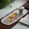 Glass Tree Grain Crystal Tea Tray Display Table DecorativeTea Tureen Ceremony Accessories Provide Kung Fu Coffeeware Teaware