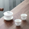 Gaiwan Tureen Infuser Tibetan Cover Bowl Coffeeware Teaware Drinkware Chinese Porcelain Teacup with Lid Ceramic Ceremony Kungfu