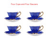 Purple Teaware Sets Gift for Wedding Guests Cup Pottery Coffee Party Coffeeware Sets Cups & Saucers