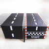 Checkered Race Car Party Black White Checkered Flag Tablecloth Road Tablecloth Racetrack TableCover Racing Birthday Party Decor