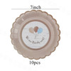 1set Cute Bear Disposable Tableware Brown Blue Napkin Plates Cups for Baby Boy Girl Happy Birthday Baby Shower Party Supply