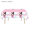 Mickey Mouse Birthday Party Supplies and Decorations Minnie Mouse Party Supplies Serves Tablecloth Disposable Tablecover