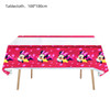 Mickey Mouse Birthday Party Supplies and Decorations Minnie Mouse Party Supplies Serves Tablecloth Disposable Tablecover