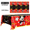 Mickey Mouse Birthday Party Supplies and Decorations Minnie Mouse Party Supplies Serves Tablecloth Disposable Tablecover