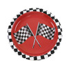 Racing Car Theme Disposable Tableware Red Tablecloth Checkered Flag Napkins Kids Racing Car Birthday Party Decorations