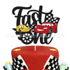 Racing Car Theme Disposable Tableware Red Tablecloth Checkered Flag Napkins Kids Racing Car Birthday Party Decorations