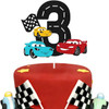 Racing Car Theme Disposable Tableware Red Tablecloth Checkered Flag Napkins Kids Racing Car Birthday Party Decorations