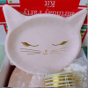 Cartoon Animal Shaped Plates Lovely Little Cat Paper Plates Happy Birthday Party Decor Kids Girl Disposable Cake Dessert Plates