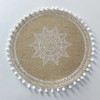 1PCS Round Embroidery Table Placemat Nordic Style Non-slip placemat Heat Insulation Furniture Decoration mat Coffee Cup Mats