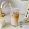 375Ml Stripe Glass Cup with Lid Straw Japanese Style Drinking Chic Mugs Milk Coffee Drinkware Tea Birthday Gifts whiskey Glasses 375Ml Stripe Glass Cup with Lid Straw Japanese Style Drinking Chic Mugs Milk Coffee Drinkware Tea Birthday Gifts whiskey Glasses