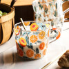 YWDL 500ml Creative Glass Scale Handgrip Mug Breakfast Milk Coffee Couple Mug Home Tumbler Water Drinkware Fruit Juice Cups