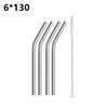 4pcs Short Metal Straws 304 Stainless Steel Straws Eco Reusable Drinking Straws for Kids Drinkware Bar Cocktail Glasses Cup